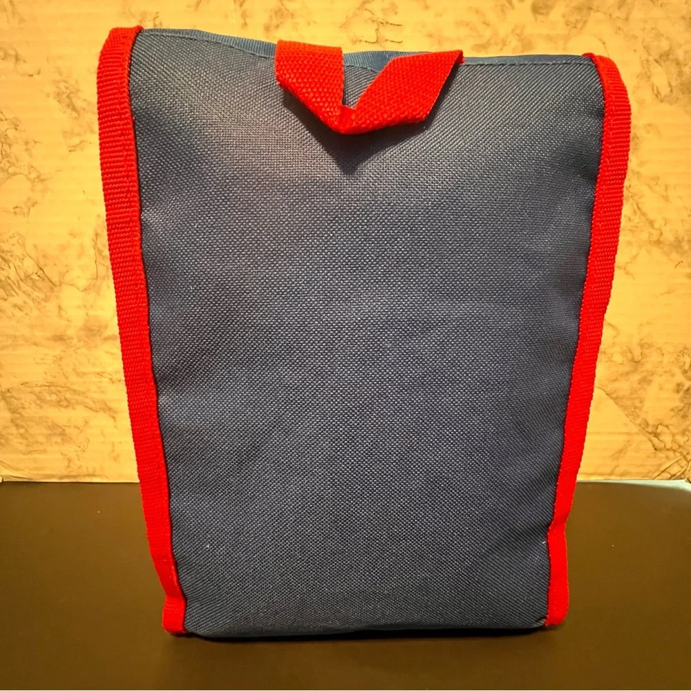 Captain Marvel Insulated‎ Lunch Bag Velcro Closure Back to School Blue/Red/Gold